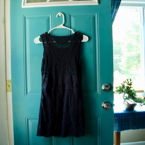 Express Bohemian Baroque Renaissance Lace Tank Dress - Picture 5 of 6